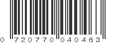 UPC 720770040463