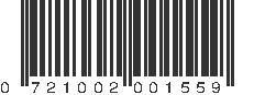 UPC 721002001559