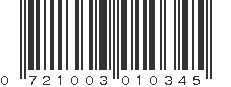 UPC 721003010345