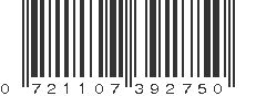 UPC 721107392750