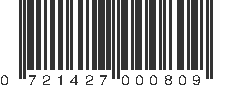 UPC 721427000809