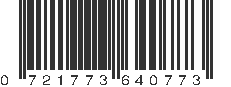 UPC 721773640773