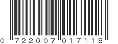 UPC 722007017118