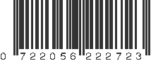 UPC 722056222723