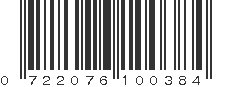 UPC 722076100384