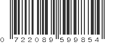 UPC 722089599854