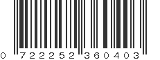 UPC 722252360403