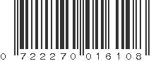 UPC 722270016108