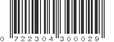 UPC 722304300029