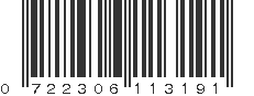 UPC 722306113191