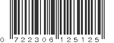 UPC 722306125125