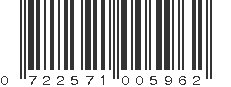 UPC 722571005962