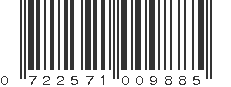 UPC 722571009885