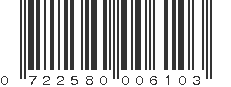 UPC 722580006103