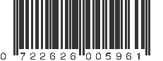 UPC 722626005961