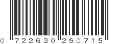 UPC 722630250715