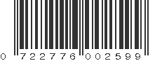 UPC 722776002599