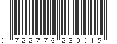 UPC 722776230015