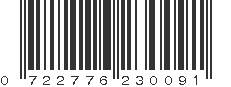 UPC 722776230091