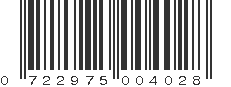 UPC 722975004028