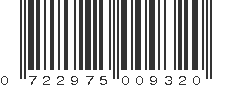 UPC 722975009320