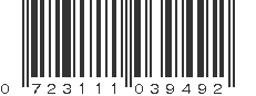 UPC 723111039492