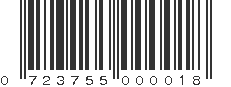 UPC 723755000018