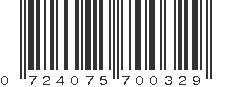 UPC 724075700329