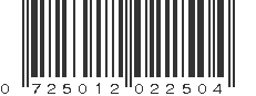 UPC 725012022504