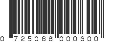 UPC 725068000600