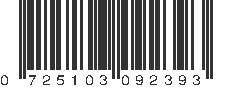 UPC 725103092393