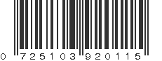 UPC 725103920115