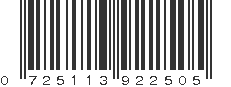 UPC 725113922505