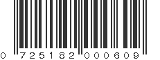 UPC 725182000609