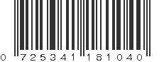 UPC 725341181040