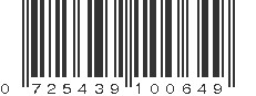 UPC 725439100649