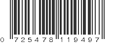 UPC 725478119497