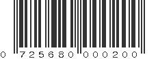 UPC 725680000200