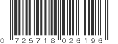 UPC 725718026196