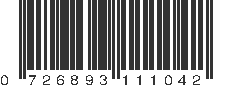 UPC 726893111042