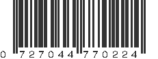 UPC 727044770224