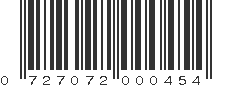 UPC 727072000454