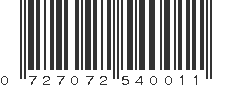 UPC 727072540011