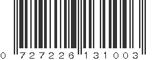 UPC 727226131003