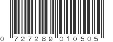 UPC 727289010505