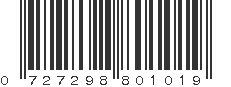 UPC 727298801019