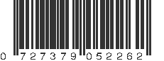 UPC 727379052262