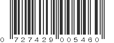 UPC 727429005460