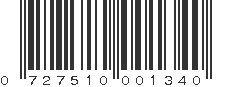 UPC 727510001340