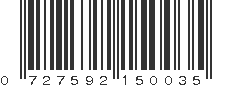 UPC 727592150035